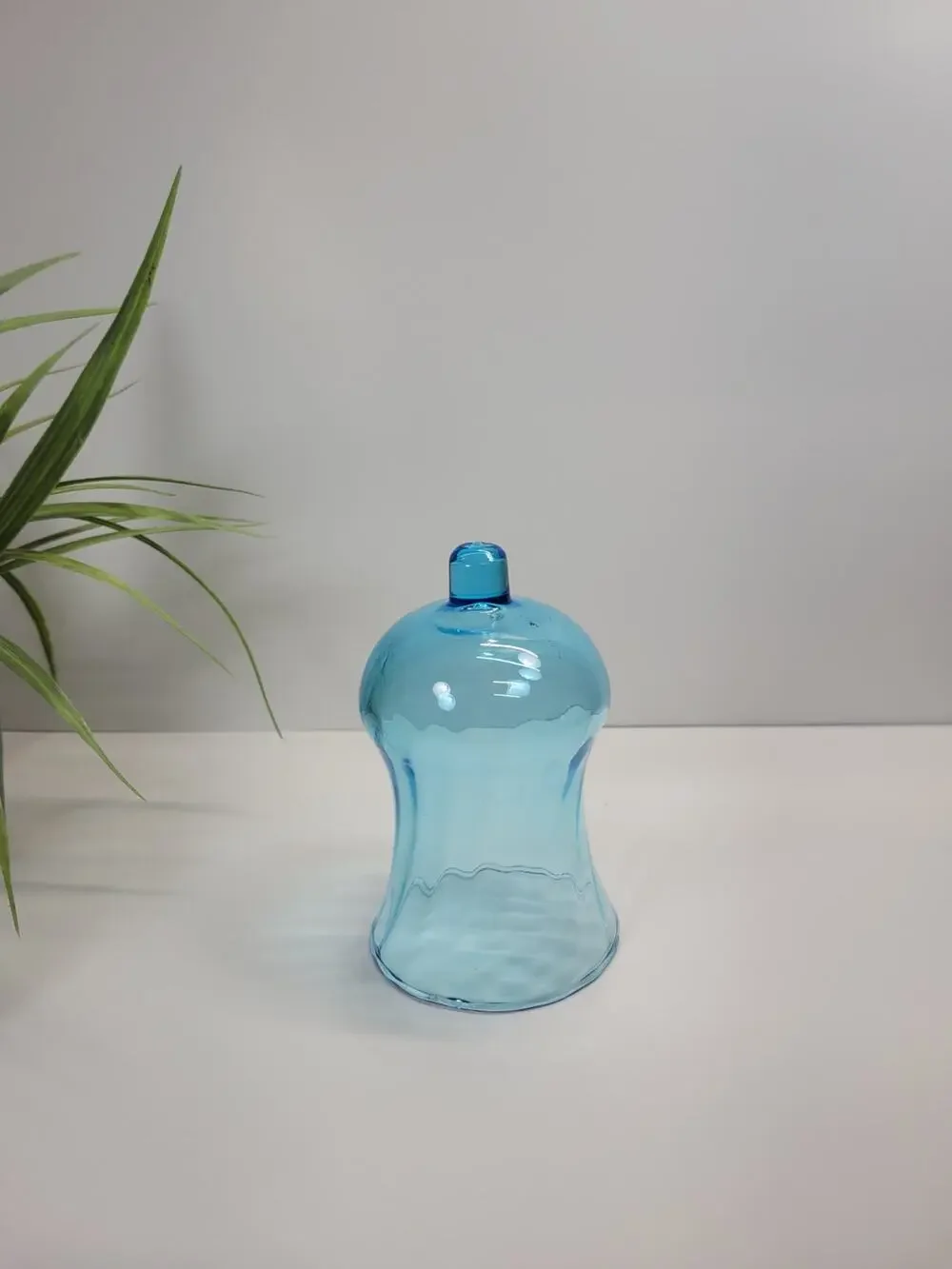 Vintage Blue Swirl Votive pegged Cup, Candle Holder Home Interiors Homco